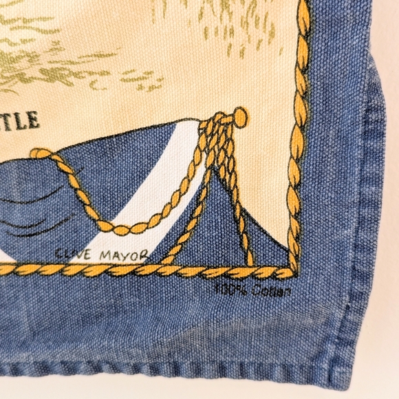 VTG 100% Cotton Scottish Castles Tea Towel Kitchen Dish Cloth Made in Britain - Picture 6 of 12